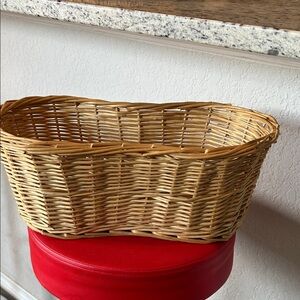 Handcrafted Woven Basket in Natural Brown